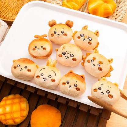 Chiikawa | Mochimochi Bakery Bread-Like Chewy Mascot 75×75×55Mm (Kani-Chan)