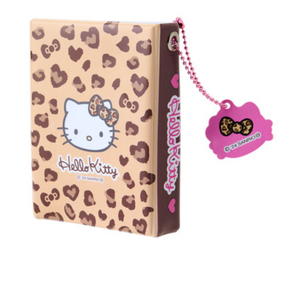 Sanrio | 90S Hello Kitty Mini Album With Charm H104Xw75Xd26Mm 16 Pockets (Leopard)