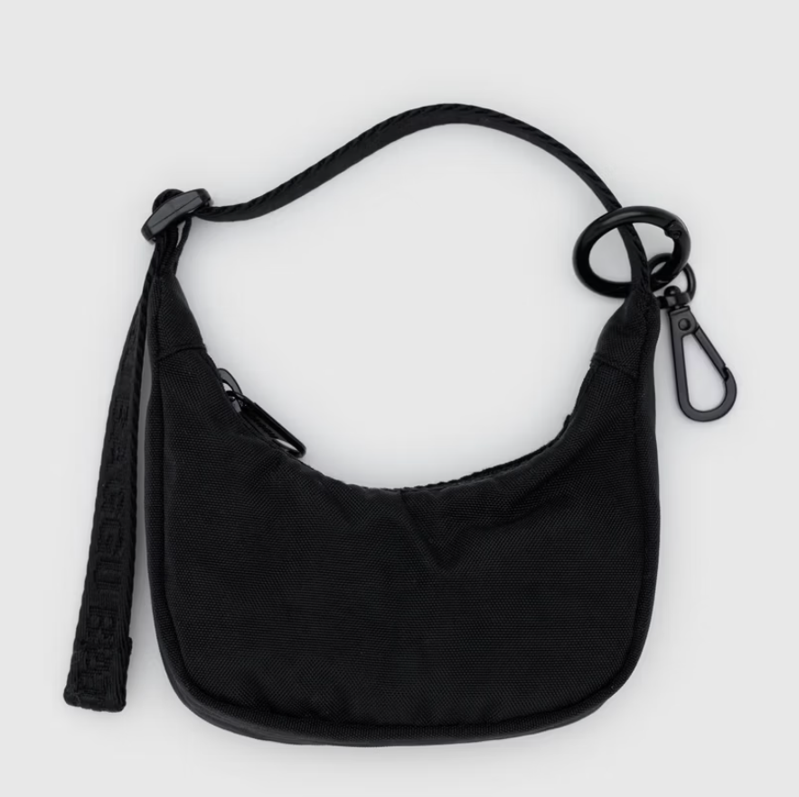 Crescent Bag Charm - Black