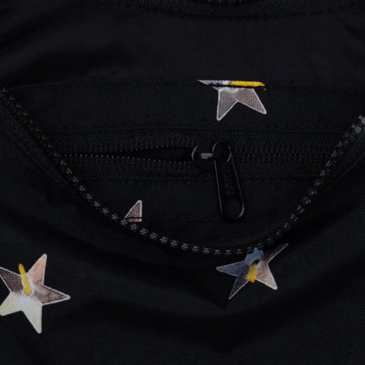 Small Nylon Crescent Bag - Stars