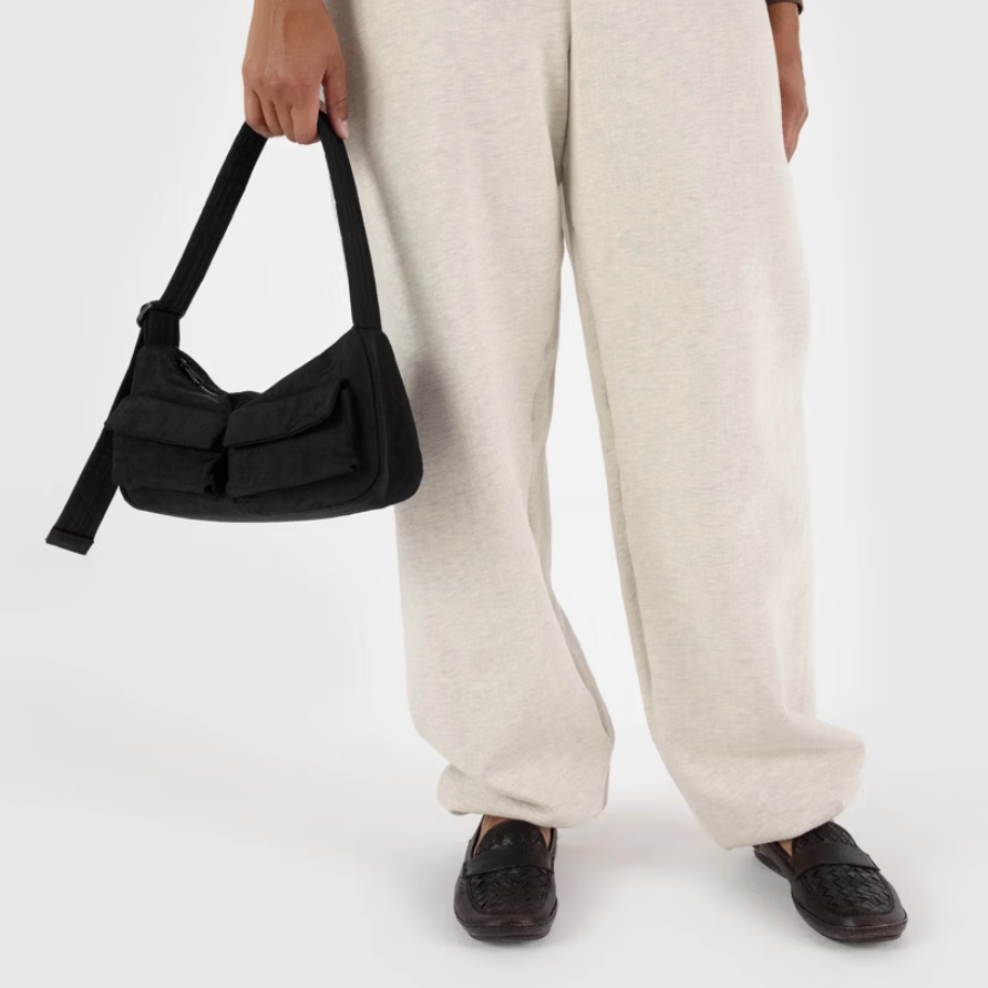 Cargo Shoulder Bag - Black Sp24