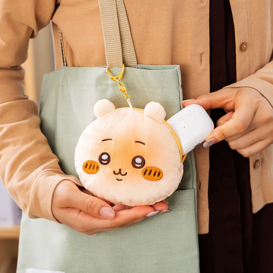 Chiikawa | Face-Shaped Bakery Bread-Like Chewy Mascot Pouch H115×W130×D40Mm (Chiikawa Manju)