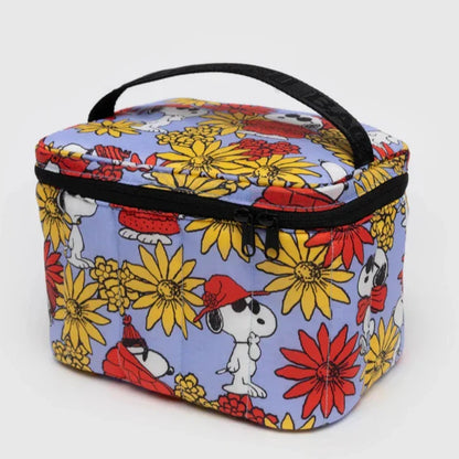 Puffy Lunch Bag - Floral Snoopy