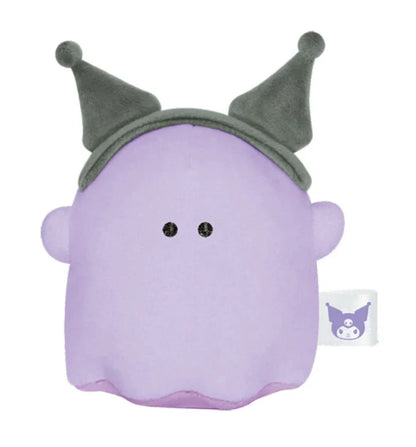 Sanrio × Obakenu | Small Plush Toy Little Ghost 135×110×85mm (Kuromi)