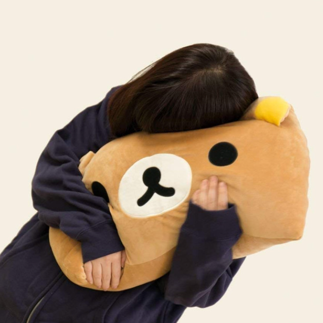 SAN-X | Rilakkuma Plush Doll Super Mochi Mochi Hug Cushion 35x53x12cm
