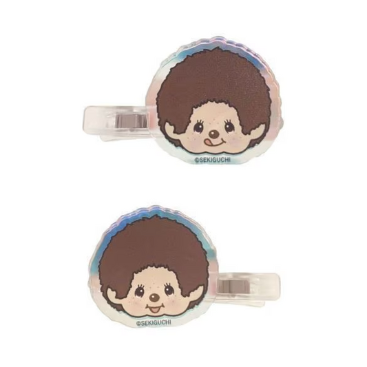 【Made in Japan】Monchhichi | Aurora Acrylic Hair Clip Set