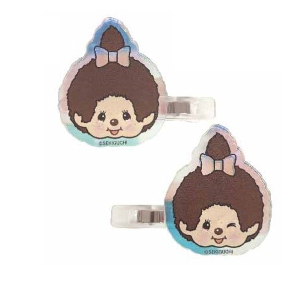 【Made in Japan】Monchhichi | Aurora Acrylic Hair Clip Set