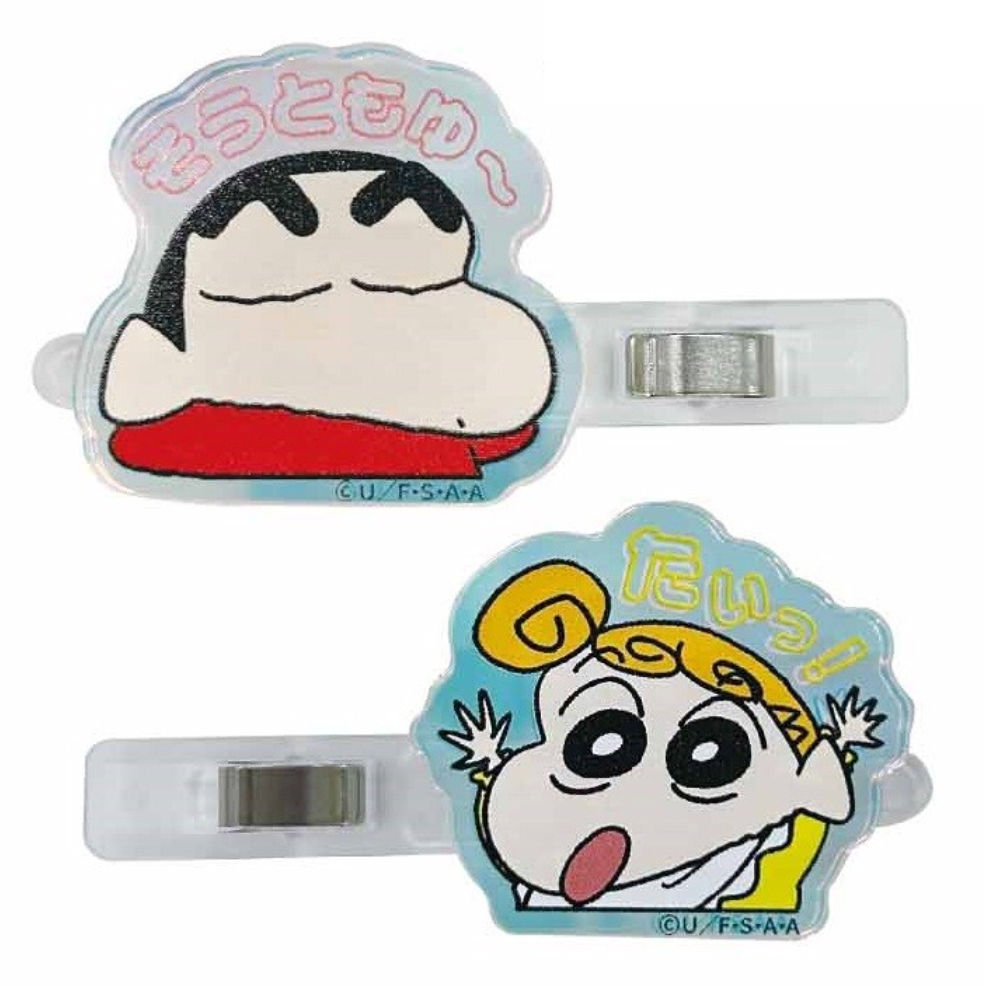 【Made in Japan】Crayon Shin-chan | Aurora Acrylic Hair Clip Set Crayon Shin-chan & Himawari Nohara