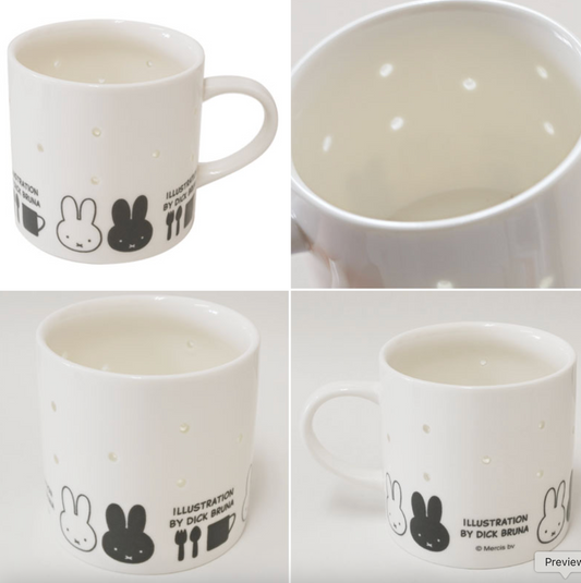 MIFFY | Dick Bruna miffy Openwork Mug with One Point φ80×H80mm