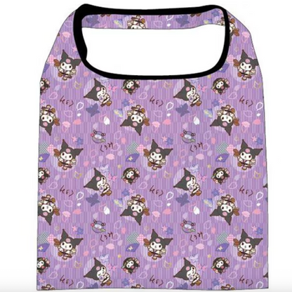 SANRIO | Reusable Grocery Bag Foldable Eco-bag Keychain L (Kuromi)