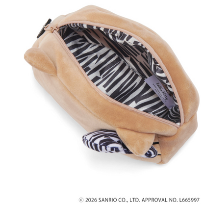 GRL x Hello Kitty | Sunburn Face Pouch 115x190x60mm (Zebra Print)