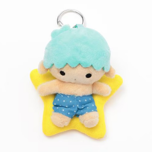 and St Me% x Sanrio Little Twin Stars | Mini Mascot Holder Plush Keychain 13cm 8th Ver. (Swimming Ring)