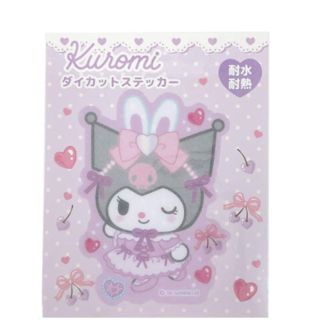 SANRIO | Kuromi Vinyl Sticker water-resistant and light-resistant 74×61mm (My Melody♡Kuromi♡My Sweet Piano Bunnies Ballerina)
