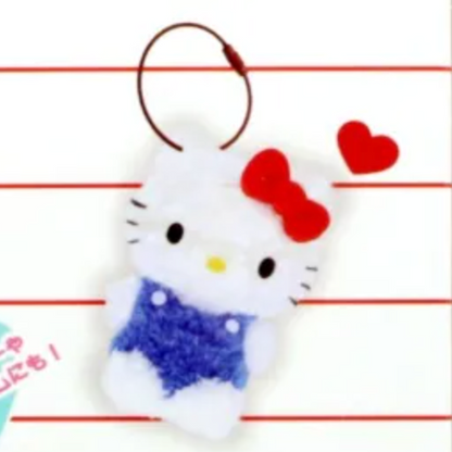 SANRIO | Hello Kitty Heart-fluttering Chenille Kit Handmade Material Set Finished Size 80x100mm Approx.