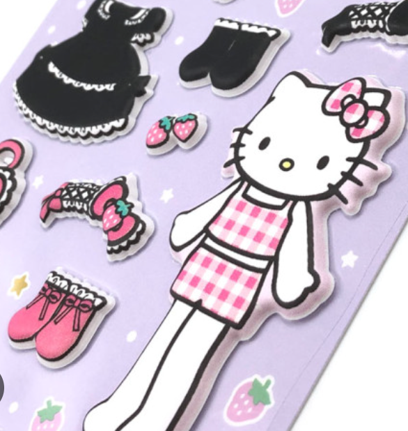 SANRIO | Hello Kitty Dress-Up Sticker 150×90×2mm (Purple)
