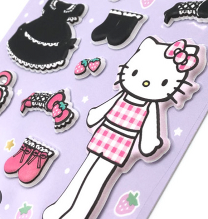 SANRIO | Hello Kitty Dress-Up Sticker 150×90×2mm (Purple)