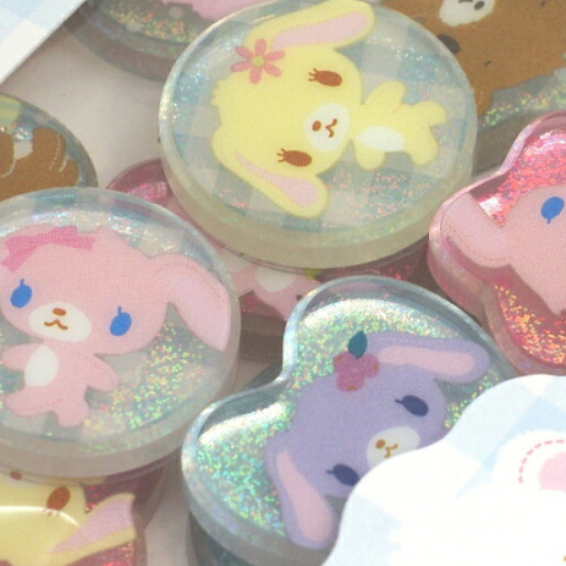 SANRIO | Sugarbunnies Crystal Seal 19×19×2mm (Blue)