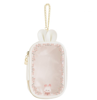 SAN-X | Sugarcocomuu Plush Clear Pouch Keychain 210×120×70mm (Sugarcocomuu's Holiday Lying Down Sleeping)