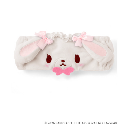 SANRIO | Sugarbunnies Shirousa Face Hairband Headband 480x85mm