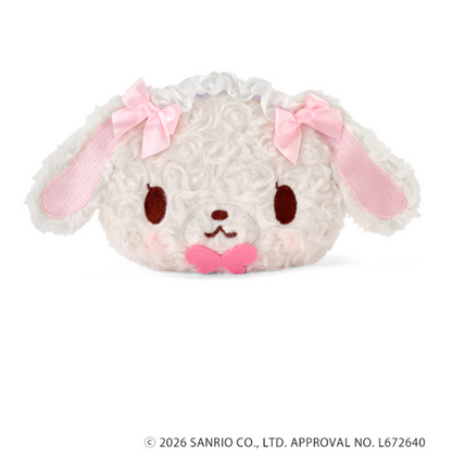 SANRIO | Sugarbunnies Shirousa Curly Fur Head Dress Face Pouch 120x180x60mm