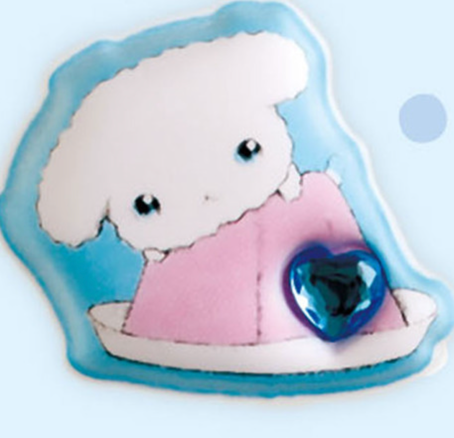 SAN-X | Buru Buru Dog Squishy Sticker 200x95mm (Universe San-X Town More!)