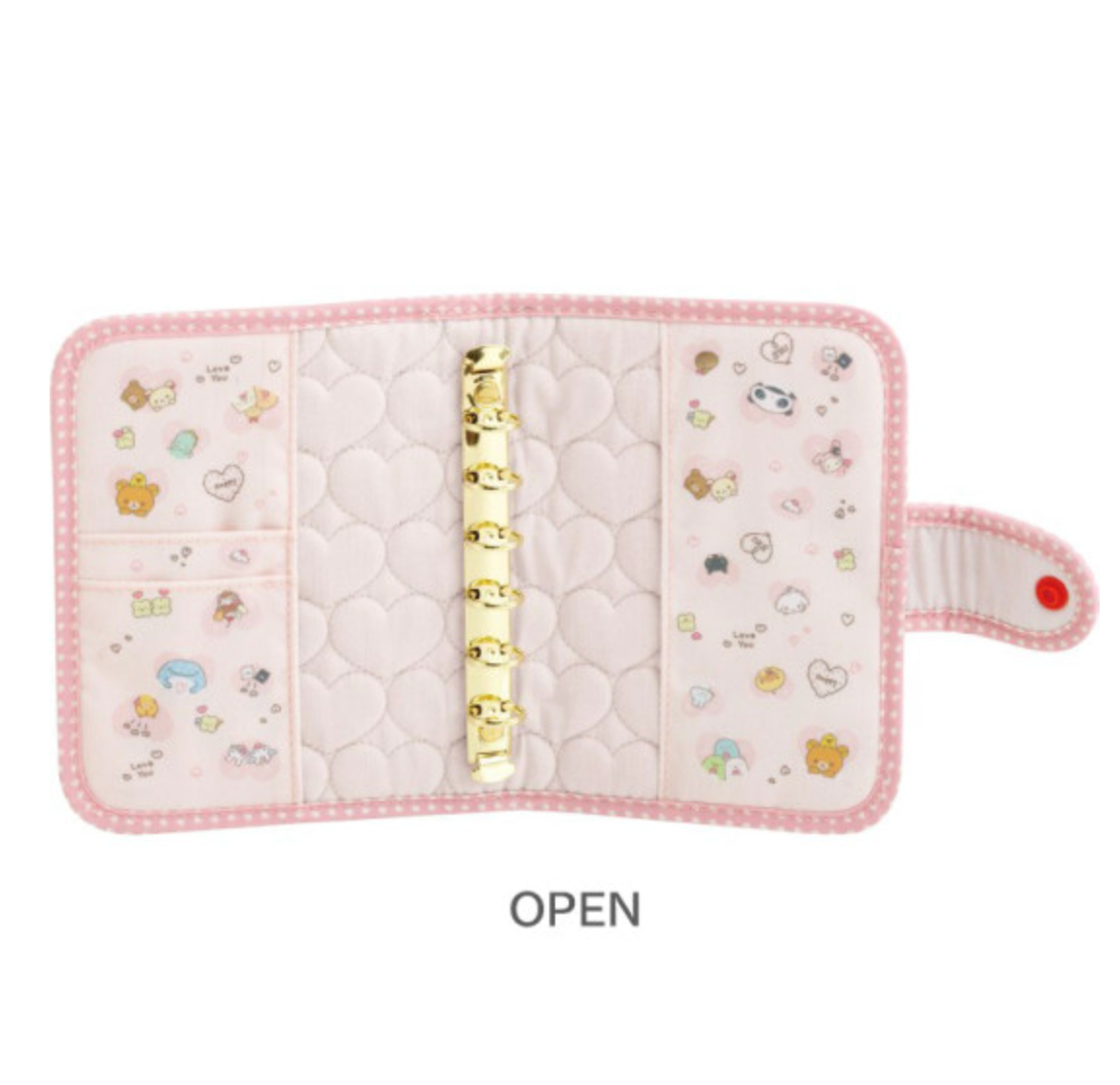 San-X | Ring Multi Binder 170×145×30mm (San-X Universe Heart)