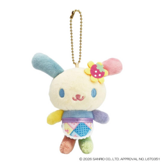 SANRIO | Usahana Mascot Ball Chain Bag Charm keychain 110×105×35mm (Pastle)