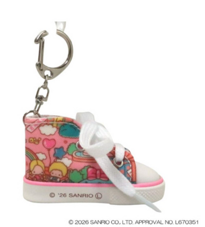 Sanrio x Liberty | Little Twin Stars Sneaker Keychain 76×42×35mm (Wrapping)