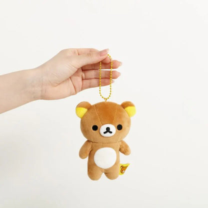 SAN-X | Rilakkuma Mochimochi Hanging Plush Mascot Holder Plush Keychain Bag Charm 70×85×65mm