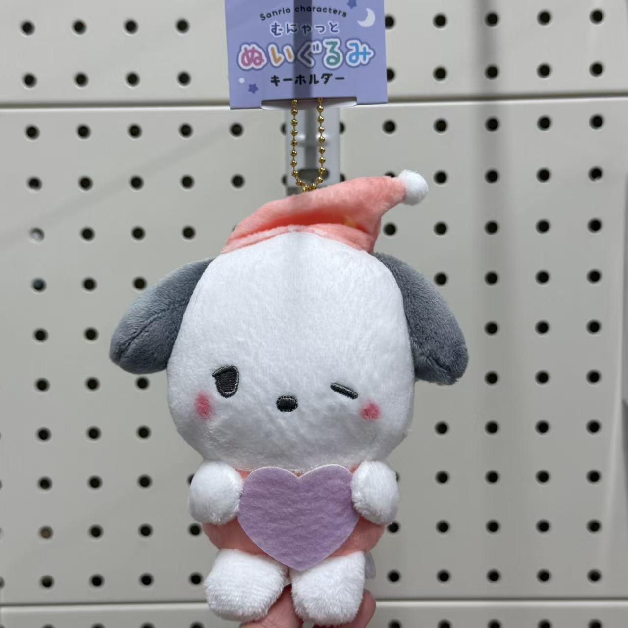 SANRIO x Crux | Pochacco Plush Keychain Bag Charm Mascot 190×160×70mm (Munyatto)