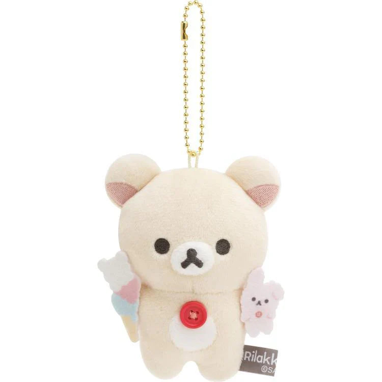 San-X | Rilakkuma Korilakkuma Plush Keychain Mascot Holder 105×85×50Mm (Basic Rilakkuma Favorite
