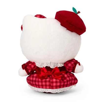 SANRIO | Hello Kitty Plush Toy Plush Doll 200×150×250mm (Autumn Apple Gingham Red)