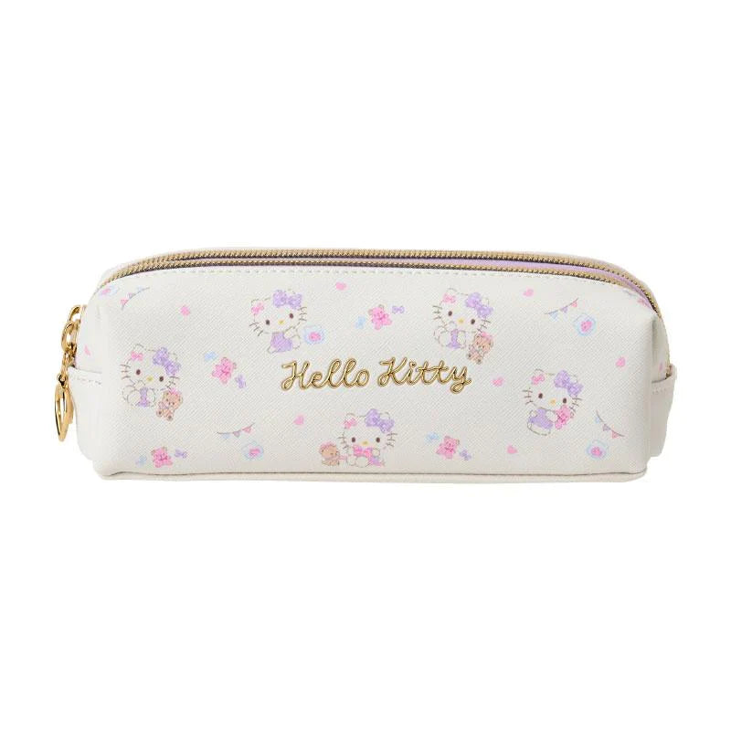 SANRIO | Double Zipper Pen Case Pencil Pouch 18.5×6×6cm (Hello Kitty)