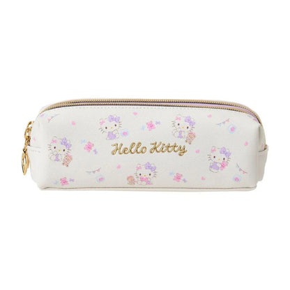 SANRIO | Double Zipper Pen Case Pencil Pouch 18.5×6×6cm (Hello Kitty)