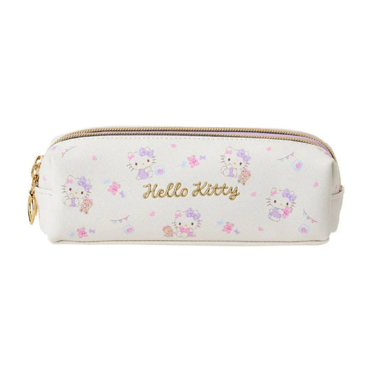 SANRIO | Double Zipper Pen Case Pencil Pouch 18.5×6×6cm (Hello Kitty)