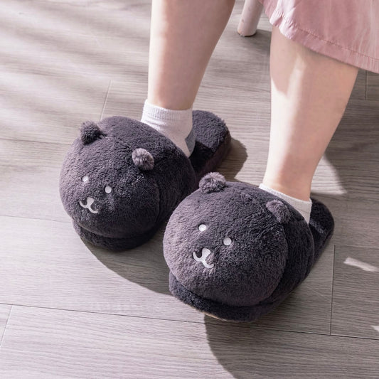 Nagano Characters | Nagano Bear Slippers (Black)