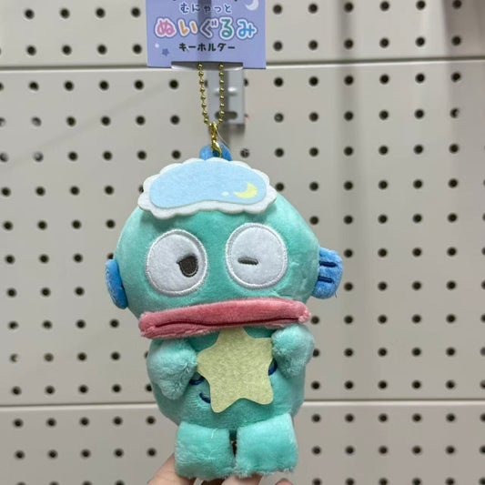 SANRIO x Crux | Hangyodon Plush Keychain Bag Charm Mascot 190×160×70mm (Munyatto)