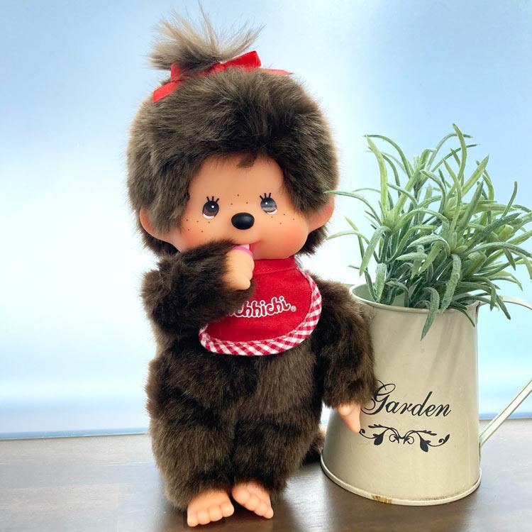 Monchichi | Premium Standard Plush Toy S Brown Girls 215×130×75mm