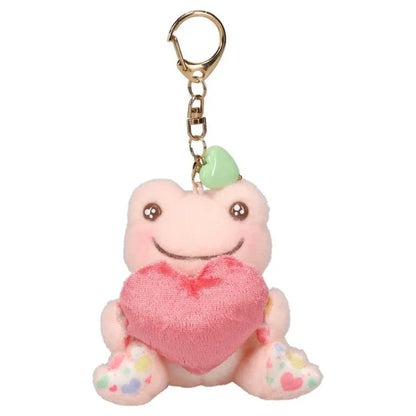 Pickles the Frog | Plush Keychain Bag Charm 90×80×60mm (Smile Heart)
