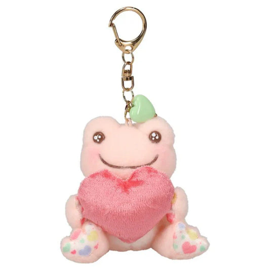Pickles the Frog | Plush Keychain Bag Charm 90×80×60mm (Smile Heart)