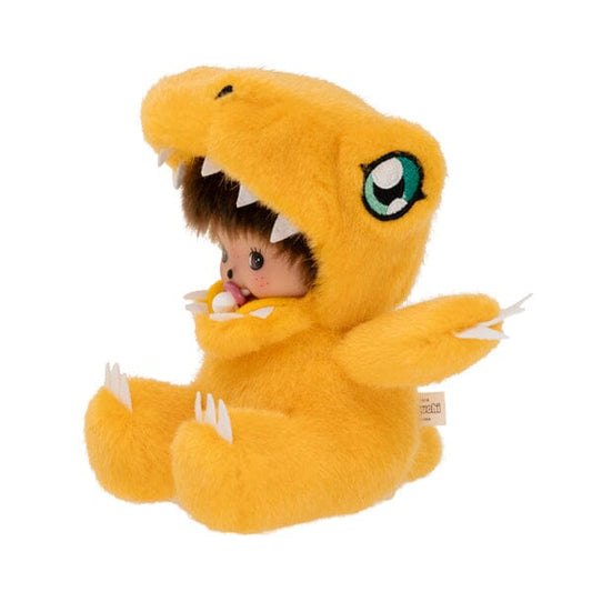 Monchhichi x Digimon | Bebichhichi Agumon Plush Doll Plush Toy 16cm Approx. (Adventure Special Collab)