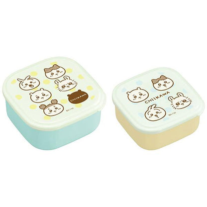 【Made in Japan】CHIIKAWA | Seal Container 2P Set 15.0 x 15.0 x 6.0cm