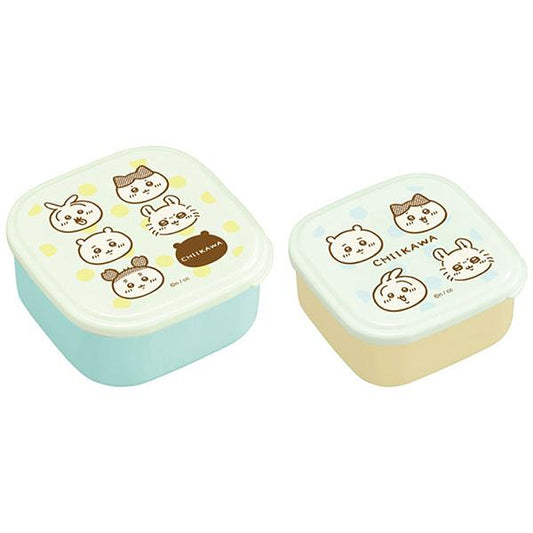 【Made in Japan】CHIIKAWA | Seal Container 2P Set 15.0 x 15.0 x 6.0cm