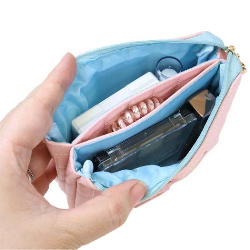 Monchhichi | 3 Pocket Quilted Cosmetic Pouch 148×100×59mm (Chimutan)