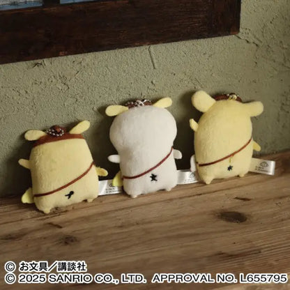 Obungu x SANRIO | Pompompurin Obungu san Flat Plush Mascot Holder Keychain Bag Charm 80×80×25m