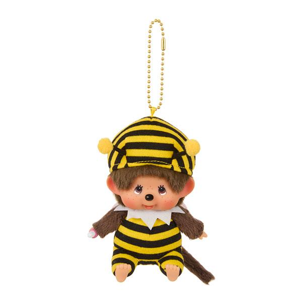 Monchhichi | Mascot Holder Plush Keychain Bag Charm SS H11×W8×D6cm (Honeybee)