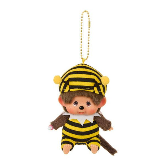 Monchhichi | Mascot Holder Plush Keychain Bag Charm SS H11×W8×D6cm (Honeybee)