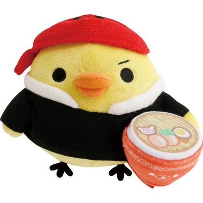 San-X | Kiiroitori Plush Toy 85×114×85Mm (Rilakkuma Anytime Ramen Goods)