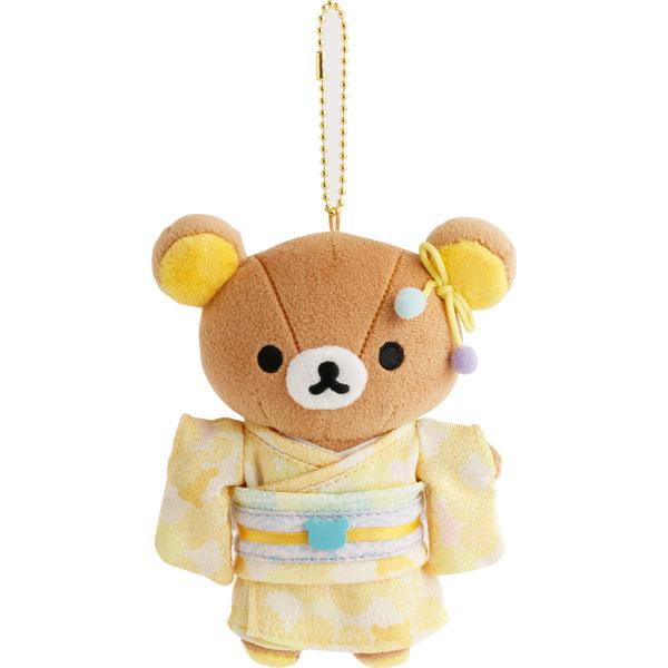 SAN-X | Rilakkuma Kimono Burasage Plush Strap Bag Charm Keychain 100x130mm