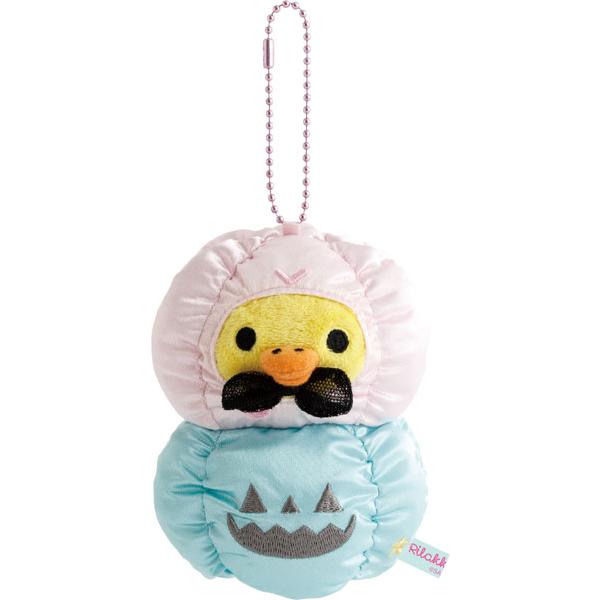 San-X | Rilakkuma Kiiroitori Hanging Plush Toy Keychain Bag Charm  110×80×80mm (Pastel Halloween Party)